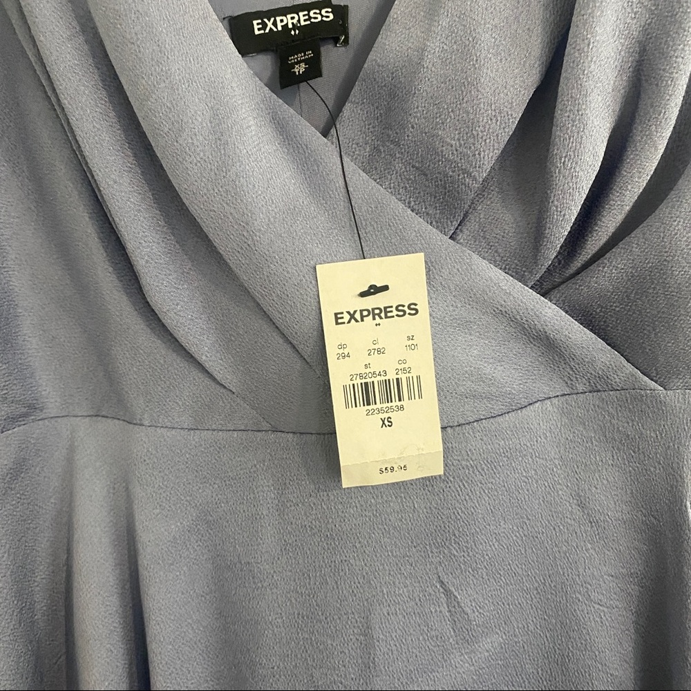NWT express purple flowy dress - Picture 2 of 3